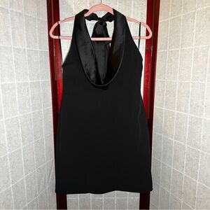 Zara Halter Neck Mini Dress Size XL NWT Black